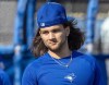 Toronto Blue Jays Bo Bichette prepares for batting practice in Spring Training action in Dunedin, Fla. on Wednesday, Feb. 21, 2024. An avid mixed martial arts fan, Blue Jays shortstop Bichette turned to a traditional combat sport for a new training technique in the off-season. THE CANADIAN PRESS/Frank Gunn