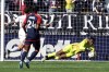 Toronto FC goalkeeper Sean Johnson, right, makes a save in the first half of an MLS soccer match against the New England Revolution, Sunday, March 3, 2024, in Foxborough, Mass. Toronto FC will be without Johnson and fullback Richie Laryea for two to three weeks due to hamstring strains. THE CANADIAN PRESS/AP/Mark Stockwell