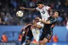 Toronto FC's Jahkeele Marshall-Rutty, left, fights for control of the ball with New York City FC's Monsef Bakrar (9) in the second half of an MLS soccer match, Saturday, March 16, 2024, in New York. Marshall-Rutty has been around long enough at Toronto FC that it's hard to believe he's still only 19. THE CANADIAN PRESS/AP/Frank Franklin II