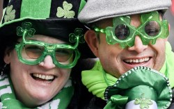 Members of the crowd look on as they enjoy the St. Patrick’s Day parade in Montreal, Sunday, March 17, 2024. THE CANADIAN PRESS/Graham Hughes