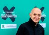 DFB President Bernd Neuendorf stands next to the campaign motto 