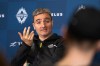 Vancouver Whitecaps coach Vanni Sartini has got a reprieve from Major League Soccer.&nbsp;Sartini speaks during an end-of-season news conference in Vancouver, B.C., Tuesday, Nov. 7, 2023. THE CANADIAN PRESS/Ethan Cairns