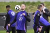 Germany playerWaldemar Anton attends a team training session at DFB Campus in Frankfurt, Germany, Tuesday, March 19, 2024. Germany plays France in Lyon on Saturday in a friendly match. (Arne Dedert/dpa via AP)