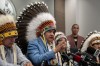 Federation of Indigenous Sovereign Nations' (FSIN) Chief Bobby Cameron, during a media event hosted by the FSIN in Saskatoon on Thursday, February 1, 2024. Indigenous Services Canada is launching a forensic audit of an organization representing 74 First Nations in Saskatchewan. THE CANADIAN PRESS/Liam Richards