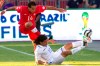 Canada's Dwayne DeRosario (left) battles for the ball with Honduras' Roger Espinoza during first half CONCACAF World Cup qualifying action in Toronto on Tuesday, June 12 , 2012. THE CANADIAN PRESS/Chris Young