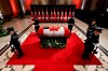 Sentinels surround the casket of former prime minister Brian Mulroney as he lies in state at the Sir John A. Macdonald Building, across from Parliament Hill in Ottawa, on Tuesday, March 19, 2024. THE CANADIAN PRESS/Justin Tang