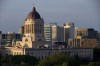 The Manitoba Legislature in Winnipeg, Saturday, Aug. 30, 2014. Manitoba's Opposition Progressive Conservatives say a government plan to ban anti-abortion protests near some health-care facilities should be expanded to cover more areas and all protests, including picket lines. THE CANADIAN PRESS/John Woods