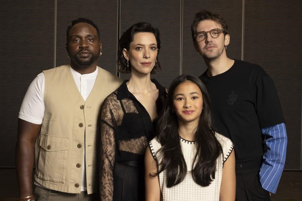 Brian Tyree Henry, from left, Rebecca Hall, Kaylee Hottle, and Dan Stevens pose for a portrait to promote