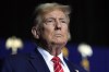 FILE - Republican presidential candidate former President Donald Trump speaks at a campaign rally, March 9, 2024, in Rome Ga. Trump's lawyers kept pressing an appellate court Wednesday, March 20, to excuse him from covering a $454 million fraud lawsuit judgment for now, saying he'd suffer “irreparable harm