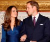 FILE - Britain's Prince William and his then fiancee Kate Middleton pose for the media at St. James's Palace in London, Tuesday Nov. 16, 2010, after they announced their engagement. (AP Photo/Kirsty Wigglesworth, File)