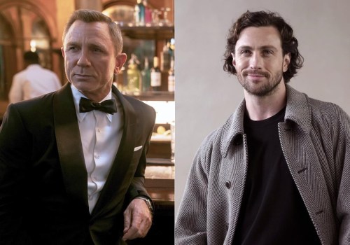 This combination of photos shows actor Daniel Craig as James Bond in a scene from 