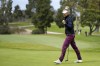 Nelly Korda celebrates after winning during the final round of LPGA's Fir Hills Seri Pak Championship golf tournament,Sunday, March 24, 2024, in Palos Verdes Estates, Calif. (AP Photo/Ryan Sun)