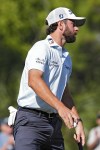 Cameron Young reacts after putting out on the 17th green during the first round of the Valspar Championship golf tournament Thursday, March 21, 2024, at Innisbrook in Palm Harbor, Fla. (AP Photo/Chris O'Meara)