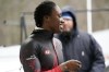 Third-placed Cynthia Appiah of Canada reacts after her second run of the Women's Monobob World Cup race in Sigulda, Latvia, Saturday, Feb. 18, 2023. Olympic bobsledder Appiah is thousands of dollars in debt for her sled's runners and for travel to competition. THE CANADIAN PRESS/AP-Oksana Dzadan