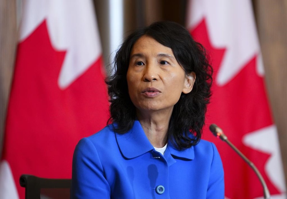 Chief Public Health Officer Dr. Theresa Tam speaks during a press conference in Ottawa on Monday, June 19, 2023. Tam issued a statement Wednesday saying the Public Health Agency of Canada is aware of 40 measles cases in Canada so far this year.THE CANADIAN PRESS/Sean Kilpatrick