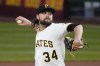 FILE - Pittsburgh Pirates starting pitcher JT Brubaker delivers against the St. Louis Cardinals during the first inning of a baseball game Tuesday, Oct. 4, 2022, in Pittsburgh. The New York Yankees acquired right-hander JT Brubaker and international bonus pool allotment from the Pittsburgh Pirates on Friday, March 29, 2024 for a player to be named.(AP Photo/Keith Srakocic, File)