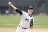 Chicago White Sox starting pitcher Michael Soroka delivers during the first inning of a baseball game against the Detroit Tigers Saturday, March 30, 2024, in Chicago. (AP Photo/Charles Rex Arbogast)