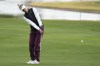 Nelly Korda chips on the green at the 18th hole during the final round of LPGA Ford Championship golf tournament Sunday, March 31, 2024, in Gilbert, Ariz. (AP Photo/Ross D. Franklin)