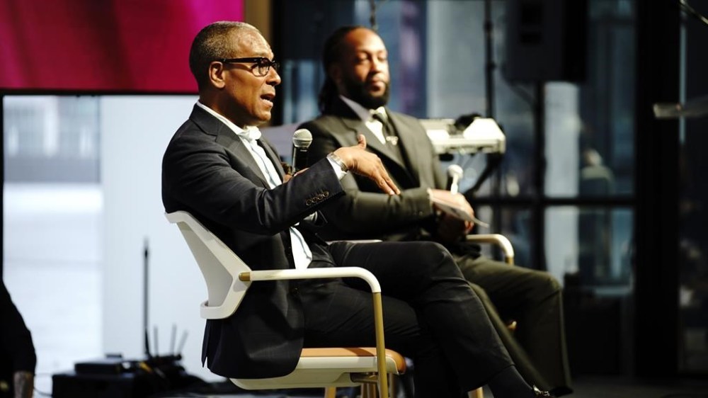 Bell Media president Sean Cohan speaks at the inaugural Black Screen Office Symposium in Toronto in this Tuesday, April 2, 2024 handout photo. THE CANADIAN PRESS/HO - Black Screen Office