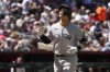 New York Yankees' Aaron Judge reacts after hitting a two run home run against the Arizona Diamondbacks in the first inning during a baseball game, Wednesday, April 3, 2024, in Phoenix. (AP Photo/Rick Scuteri)