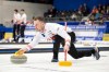 Canada's Brad Gushue releases the rock during a match against Sweden at the men's curling world championship at the IWC Arena in Schaffhausen, Switzerland, Thursday, April 4, 2024. Gushue enjoyed quite the bounceback effort on Friday as Canada thumped Japan's Shinya Abe 9-3 in six ends at the world men's curling championship. THE CANADIAN PRESS/AP-Ennio Leanza/Keystone via AP