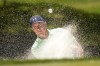 Jordan Spieth blasts out of a bunker on the eighth hole during the second round of the Texas Open golf tournament, Friday, April 5, 2024, in San Antonio. (AP Photo/Eric Gay)