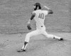 FILE - New York Mets right hand hurler Pat Zachry throws during a baseball game against the Philadelphia Phillies at New York's Shea Stadium, July 4, 1978. Zachry, who won a share of the 1976 National League Rookie of the Year for the World Series champion Cincinnati Reds and was traded to the New York Mets the following year for Tom Seaver, died Thursday, April 4, 2024, at his son's home in Austin, Texas, following a lengthy illness, Mets spokesman Jay Horwitz said Saturday, April 6, 2024. He was 71. (AP Photo/Richard Drew, File)