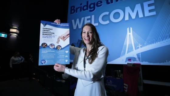 Amanda Sobey of the Lymphedema Association of Manitoba (Ruth Bonneville / Free Press)