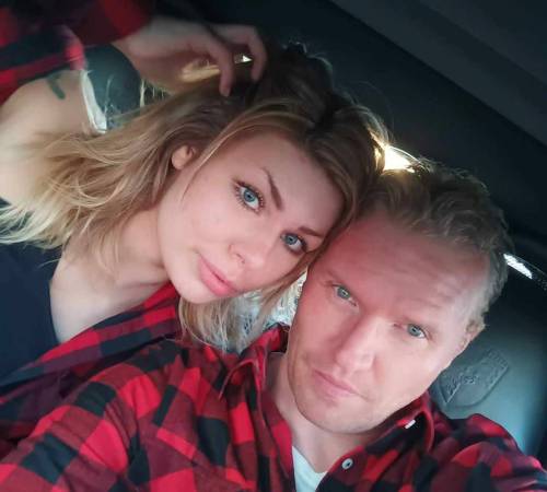 FACEBOOK
                                Claire Leveque, 24, was found dead inside a home in Shetland. Her 39-year-old boyfriend, Aren Pearson, shown here in a Facebook post by Leveque, is charged with murder.