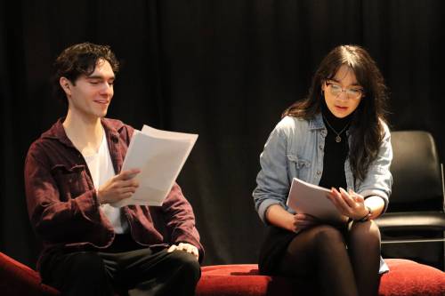 Thomas HJ Donnelly photo
                                Josh Pinette (left) and Bailey Chin appear in Sunday&rsquo;s reading of How They&rsquo;ll Tell It.