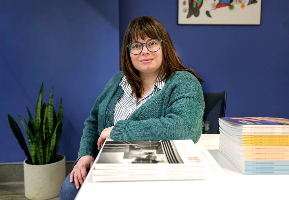 RUTH BONNEVILLE / FREE PRESS
Marieke Gruwel, the new executive director of the Winnipeg Architecture Foundation, has penned a book on the contributions of Manitoba women in architecture, interior design, planning, landscape architecture and engineering.
