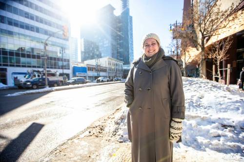 MIKAELA MACKENZIE / FREE PRESS
                                Laura Tyler became executive director of Sustainable Building Manitoba in 2019 in hopes of encouraging building-related climate conversations.