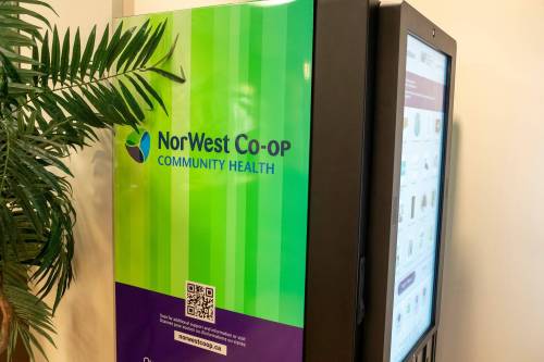 BROOK JONES / FREE PRESS This public harm reduction vending machine is the first of its kind in the province and is pictured at the local ACCESS primary care clinic at 785 Keewatin St., in Winnipeg, Man., Tuesday, March 12, 2024.