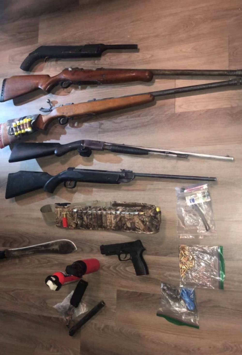 Anishinaabe Ambassadors Inc. members have previously seized firearms, ammunition and weapons destined for First Nations communities, organization president James Favel said. (Submitted)