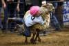 A young rider tries their luck at riding a sheep in the mutton-busting event last year at the Royal Manitoba Winter Fair in Westoba Place. (Tim Smith/The Brandon Sun files)