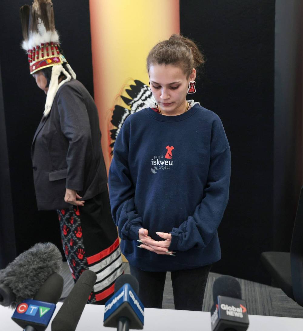 RUTH BONNEVILLE / FREE PRESS
“I pray that one day we will see justice,” said Cambria Harris.