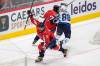 Washington Capitals left wing Alex Ovechkin (8) celebrates after scoring in the third period of an NHL hockey game against the Winnipeg Jets, Sunday, March 24, 2024, in Washington. (Mark Schiefelbein / The Associated Press)