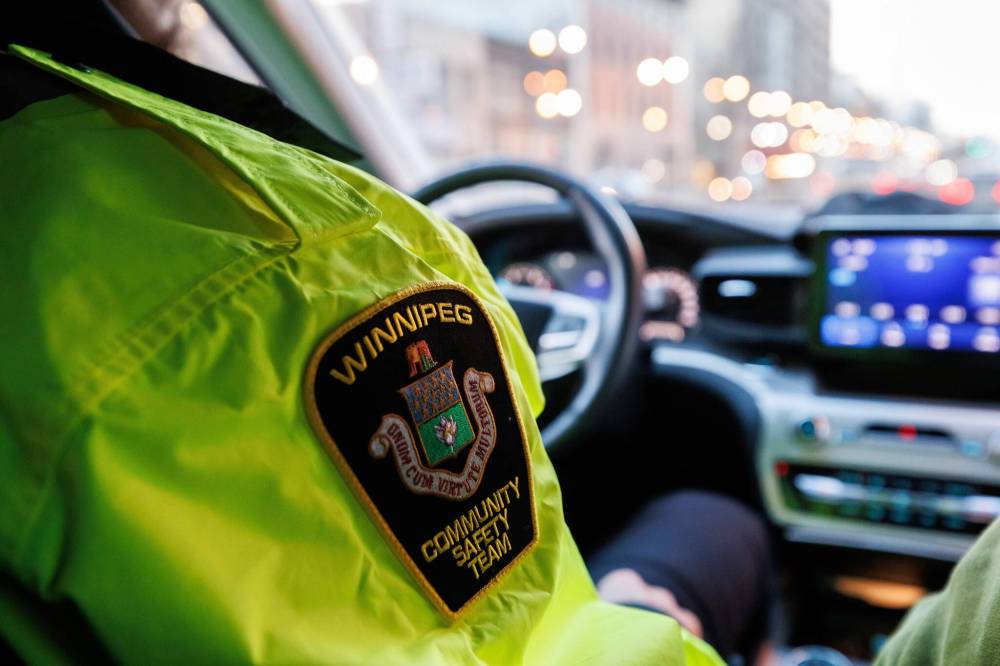 The Winnipeg Police Association claims the community safety officers performs duties that should be seen as the domain of police. The grievance is expected to be heard by an arbitrator in August. (Mike Deal / Free Press)