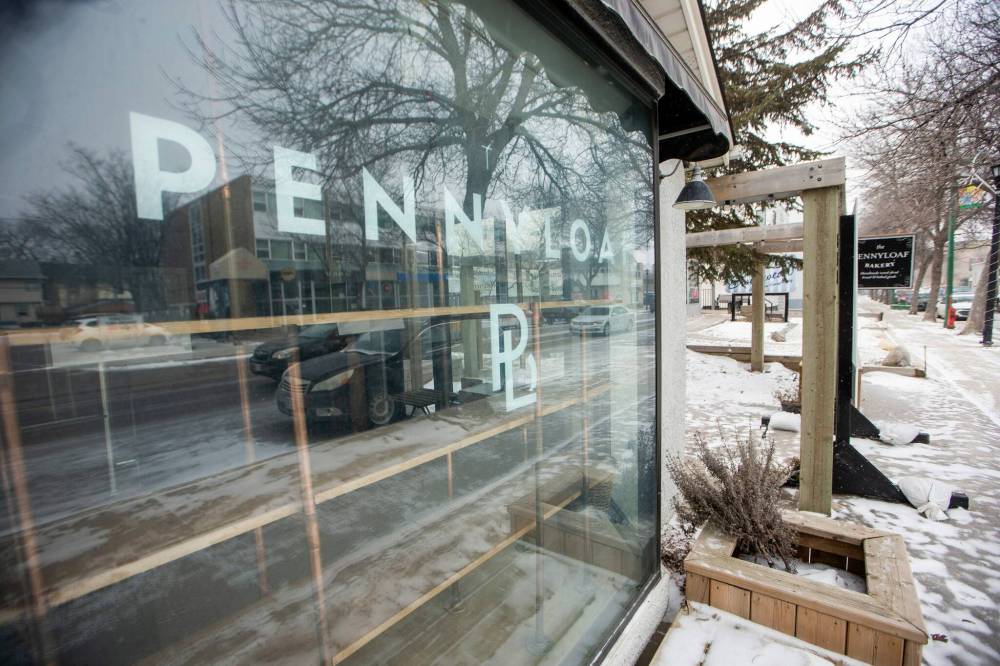 MIKAELA MACKENZIE / FREE PRESS
The Pennyloaf Bakery on Corydon Avenue. The building and the brand are for sale.