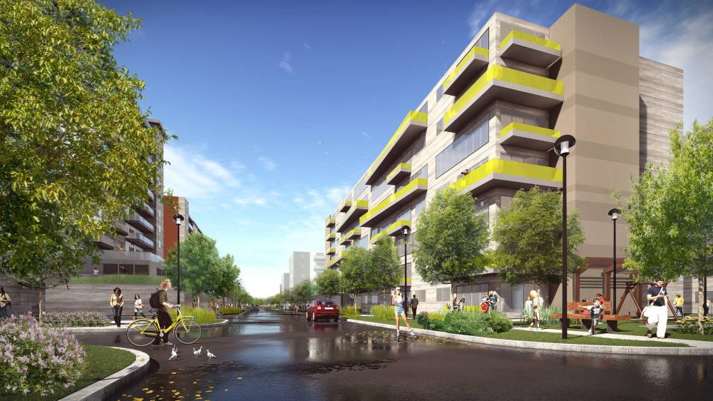 SUPPLIED
Renderings of the Parker lands development