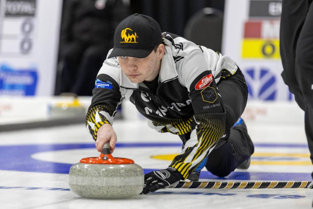 Brodie Evans / Curling Canada
Jace Freeman and his teammates were 5-0 heading into Wednesday’s evening draw.
