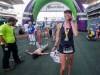 JOHN WOODS / WINNIPEG FREE PRESS
Dawn Neal celebrates winning the 45th Manitoba Marathon in Winnipeg, Sunday, June 18, 2023. 

Reporter: Donald