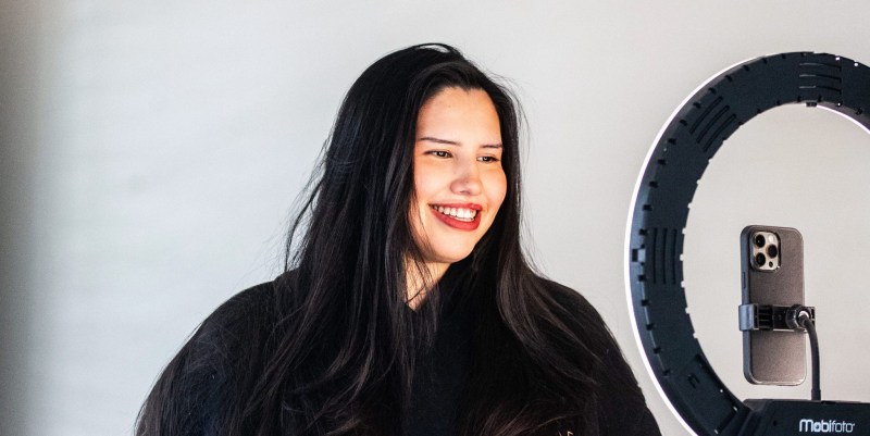 MIKAELA MACKENZIE / FREE PRESS
Michelle Chubb, aka Instagram/Tik Tok influencer Indigenous Baddie, in her home on Thursday, March 7, 2024. Chubb, who is in her mid-20s, posts on about her life as a mother and her work as an activist educating people on Indigenous values and culture.
For AV story.