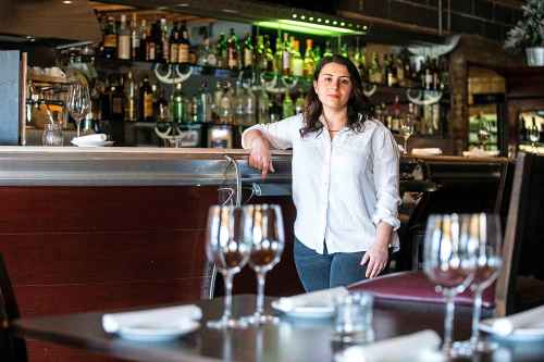 MIKAELA MACKENZIE / FREE PRESS

Elena Grande, operations manager at Mona Lisa restaurant (where thieves broke in and stole liquor last Sunday), at the wine bar on Thursday, March 28, 2024. 

For Chris story.