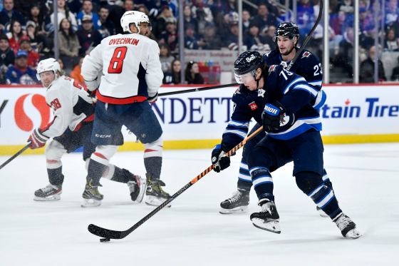 Tyler Toffoli (73) looked dangerous on the line with Sean Monahan (23). (Fred Greenslade / The Canadian Press files)