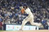 Milwaukee Brewers starting pitcher Jakob Junis throws during the first inning of a baseball game against the Minnesota Twins Tuesday, April 2, 2024, in Milwaukee. (AP Photo/Morry Gash)