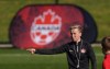 Canada's coach Bev Priestman gestures during a training session ahead of the FIFA Women's World Cup in Melbourne, Australia, Monday, July 17, 2023. Canada looks for a measure of revenge for last month's CONCACAF W Gold Cup semifinal loss as it prepares for Tuesday's rematch with the fourth-ranked U.S., this time in the SheBelieves Cup final in Columbus, Ohio. THE CANADIAN PRESS/Scott Barbour