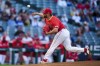 Los Angeles Angels starting pitcher Chase Silseth throws to a Los Angeles Dodgers batter during the first inning of an exhibition baseball game Tuesday, March 26, 2024, in Anaheim, Calif. (AP Photo/Ryan Sun)