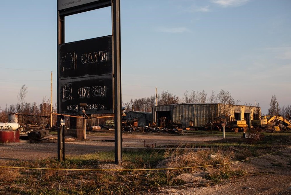 Canadian energy producers say they are prepared and ready for what could be another spring and summer of drought and wildfires in Western Canada. A cafe and gift shop destroyed by the wildfires is shown in Enterprise, N.W.T. on Wednesday, Oct. 11, 2023. THE CANADIAN PRESS/Jason Franson