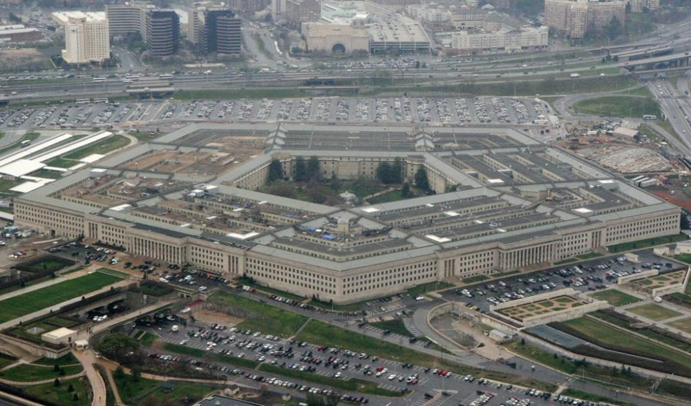 FILE - The Pentagon in Washington, March 27, 2008. The Air Force is betting a large part of its future air warfare on a fleet of more than 1,000 autonomously operated combat aircraft, and later this spring it’s top civilian leader is planning to climb into one of those AI-operated warplanes and let it take him airborne. Air Force Secretary Frank Kendall told senators Tuesday at hearing on the service’s 2025 budget that he is planning on climbing into the cockpit of one of the F-16s that the service has converted for drone flight to see for himself how it performs in the air. (AP Photo/Charles Dharapak, File)